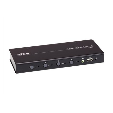 ATEN CS724KM USB Boundless KM Switch - keyboard/mouse/USB/audio switch - 4 ports - 3
